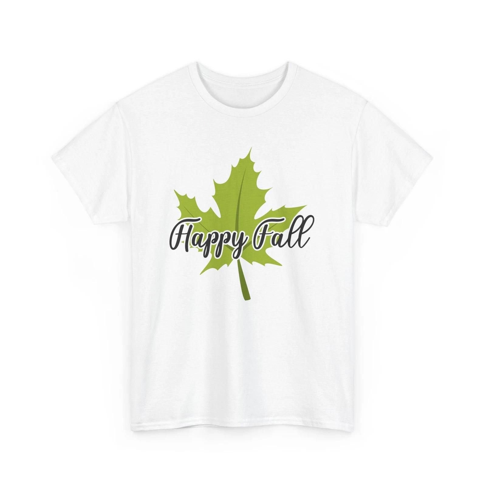 

Fall Aesthetic T-Shirt | Autumn Leaves Pumpkin Spice Tee | Happy Fallt L