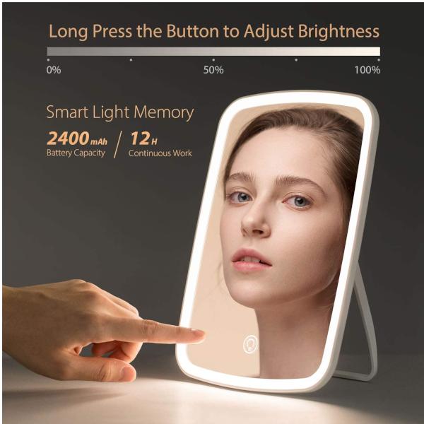 Makeup Mirrors Adjustable Angle Led Makeup Mirror Natural White