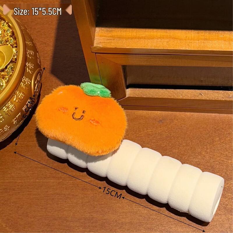 Chun He Persimmon Plush Door Handle Cover