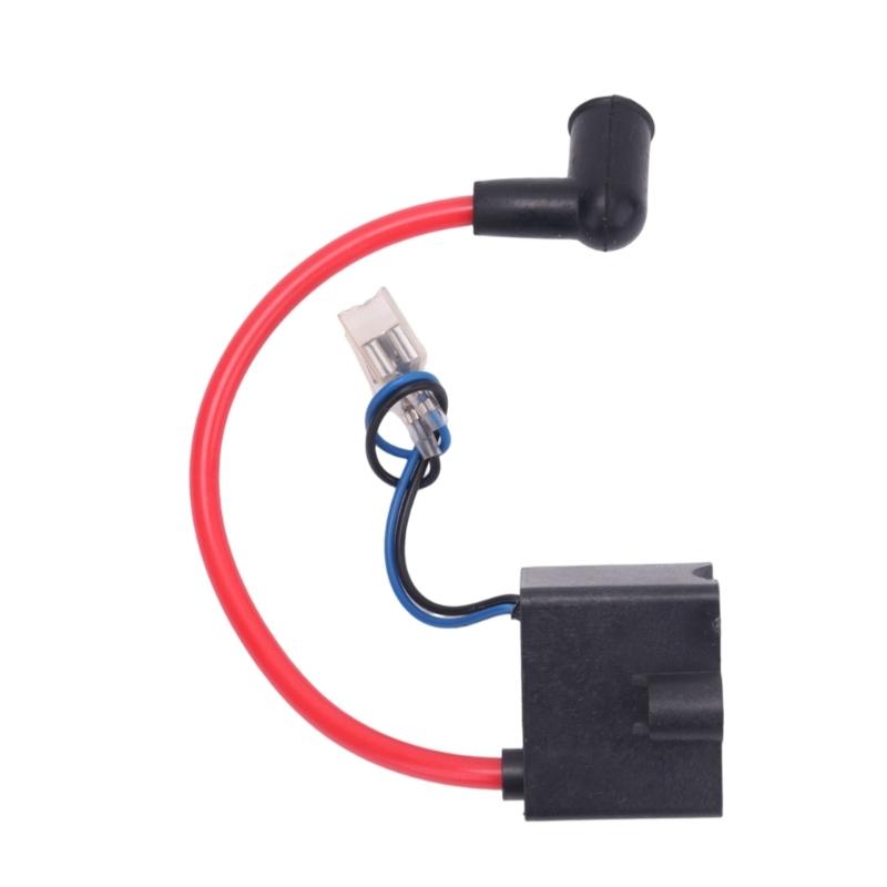 49Cc 60Cc 80Cc Motorcycle Ignition Coil Assembly with Wire Terminal Connections for Comparing the Existing Part Before Ignition Repair or Replacement