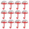 12pcs Umbrella Shaped Candy Box Portable Cute Exquisite Plastic Packaging Gift Box for Birthday Part