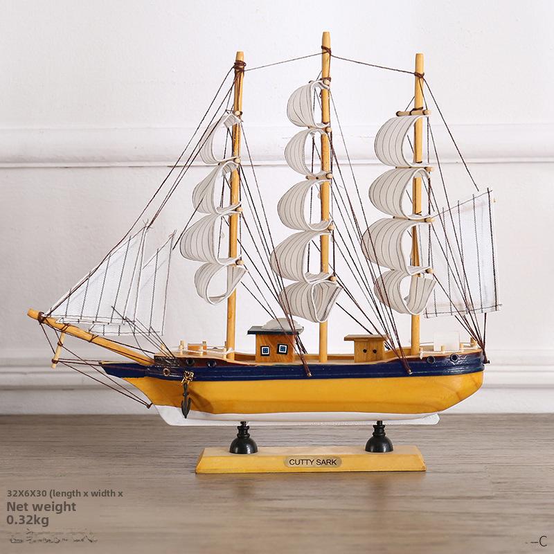 

«Украшение ручной работы в виде деревянной модели парусника – Подарок на выпускной «Плавное плавание»» Refer to option picture