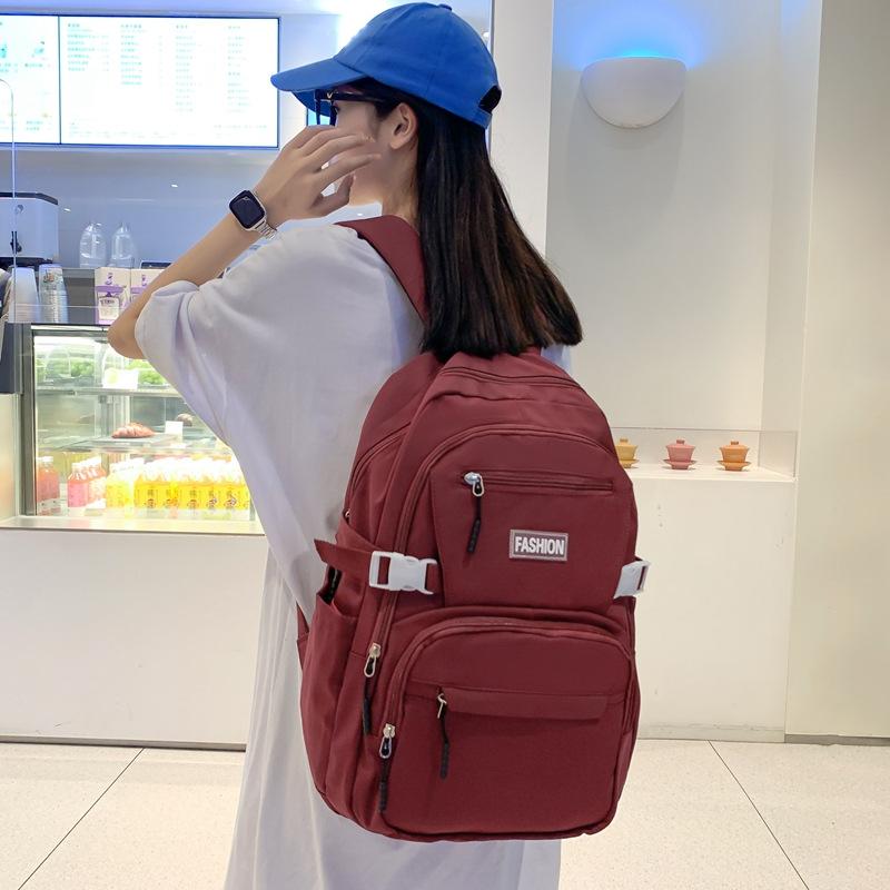 Backpack Large Capacity Travel Backpack Junior School Bag Female Student Shoulder Bag