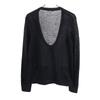 MIUMIU Made In Italy Long Sleeve Cashmere Blend Cardigan 40 Black Knit Women Used