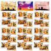 Riorio Gift Petit Halloween Chocolate Balls 3 Types Stickers 30 Bags Set Individually Wrapped Assortment Snacks Sweets Cute Party Event Happy