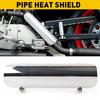 Universal Silver Exhaust Muffler Pipe Heat Shield Cover Heel Guard Motorcycle EA