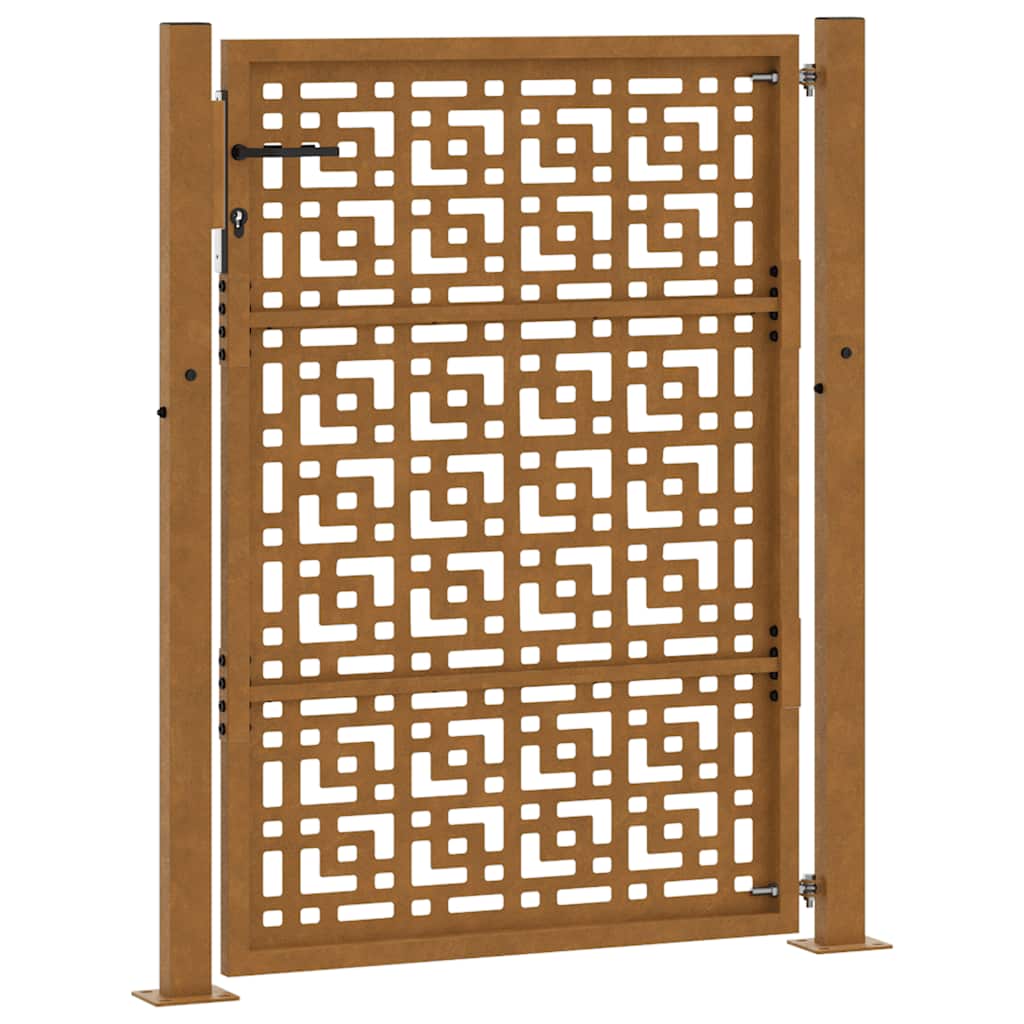 Garden Gate 100 X 125 Cm Weathering Steel Cross Design