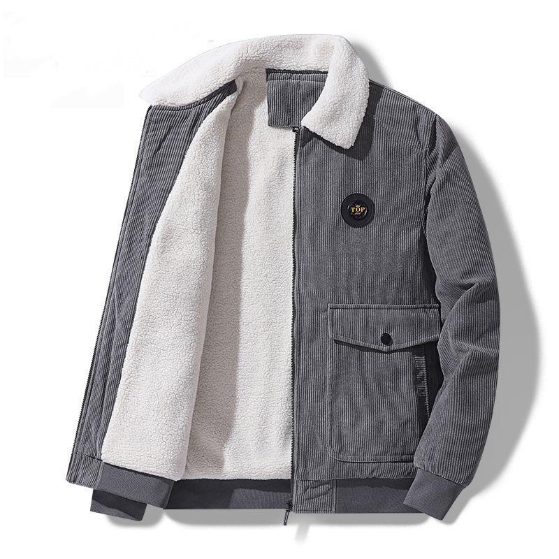 Coat Men's Autumn and Winter New Coat Clothes Men's Tooling Lapel Casual Jacket Men's Clothing