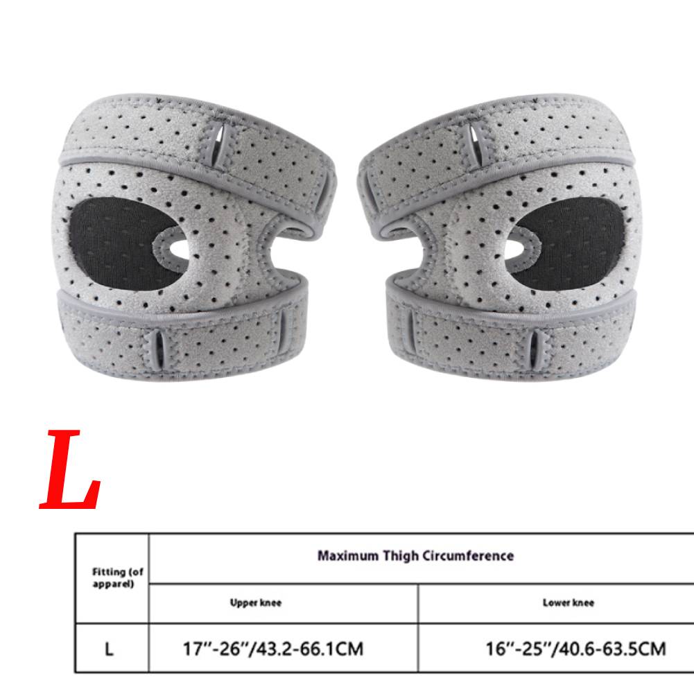 Patella Knee Brace Adjustable Open Patella Support Knee Support Wrap for Injuries Running Sports and Workouts