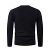 Men's Casual And Fashionable Sweater, Long-sleeved Round-neck Knitted Small Checkered Top