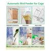 M-Nowoczesny-Automatyczny Przezroczysty Karmnik dla Ptaków Bez Bałaganu Pojemnik na Pokarm dla Papug Akcesoria do Klatki Dla Papużek Falistych Kanarków
