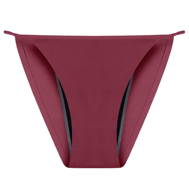 Plus Size Leak-Proof Ice Silk Period Thong for Women