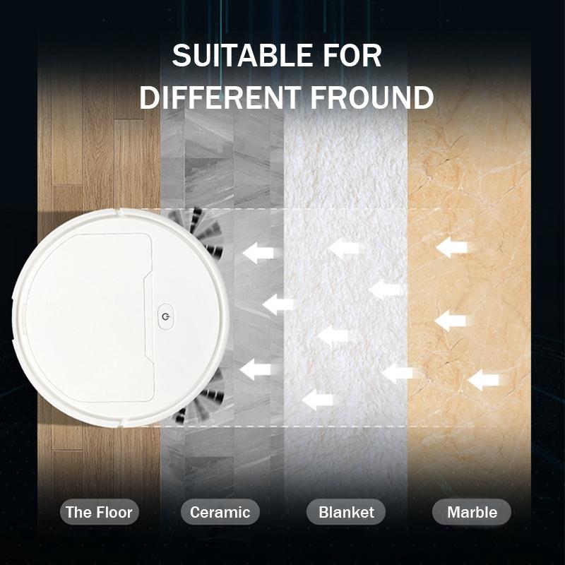 3v1 USB nabíjení Inteligentní robotický vysavač Zametání/mopování/utírání prachu Robotický vysavač Domácí čisticí stroj