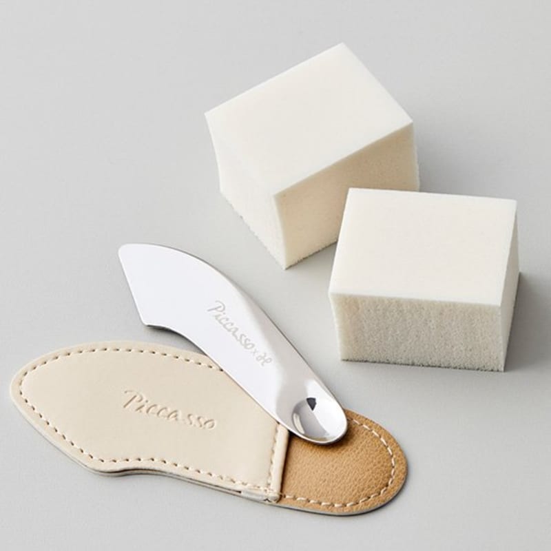[Picasso] Two-way makeup spatula planning set (+2 latex sponges)