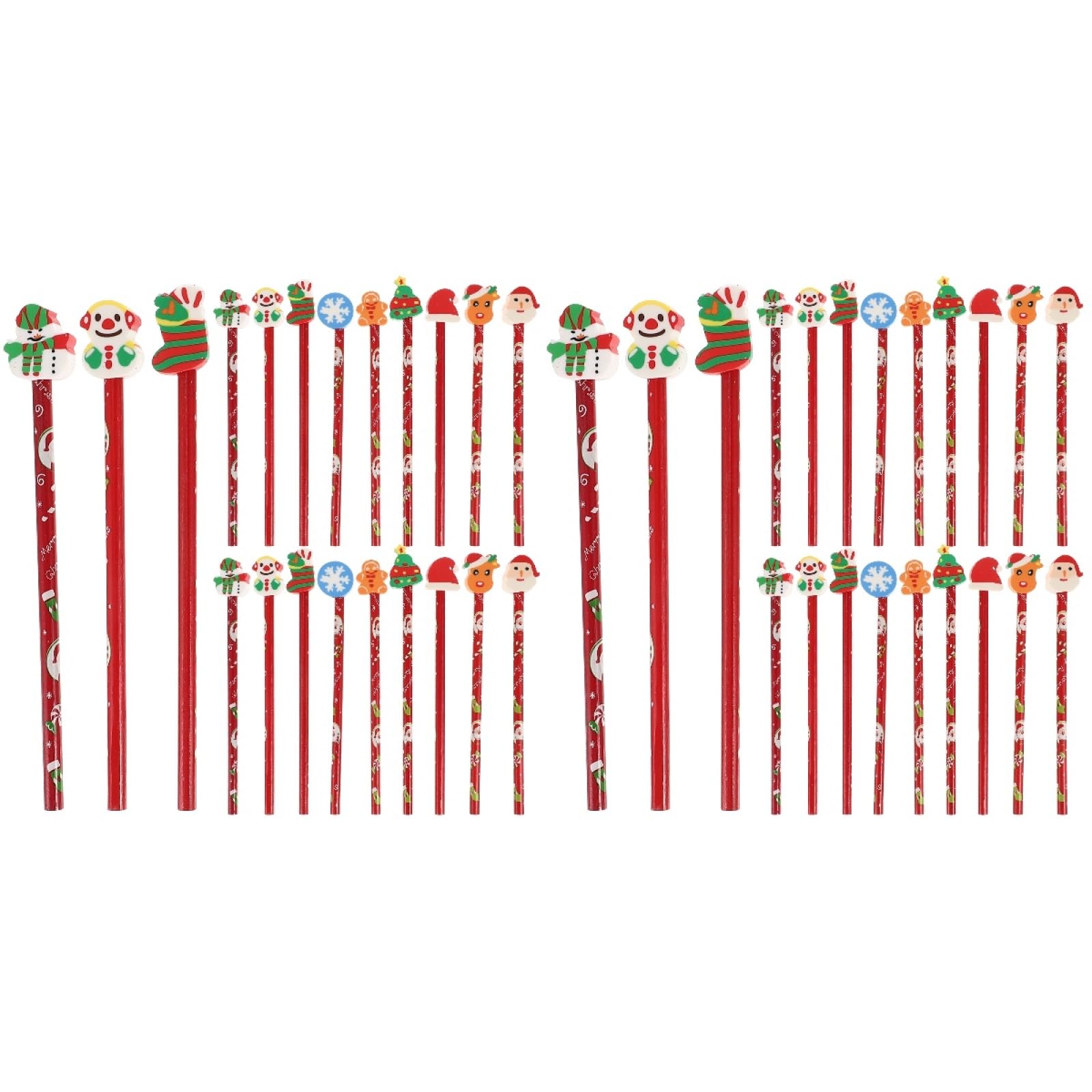 

Lurrose 72 шт. Деревянные карандаши с ластиками для детей Рождественские подарки Студенческие канцелярские товары Цветные короткие карандаши Награды за обучение Школа Отличные подарки