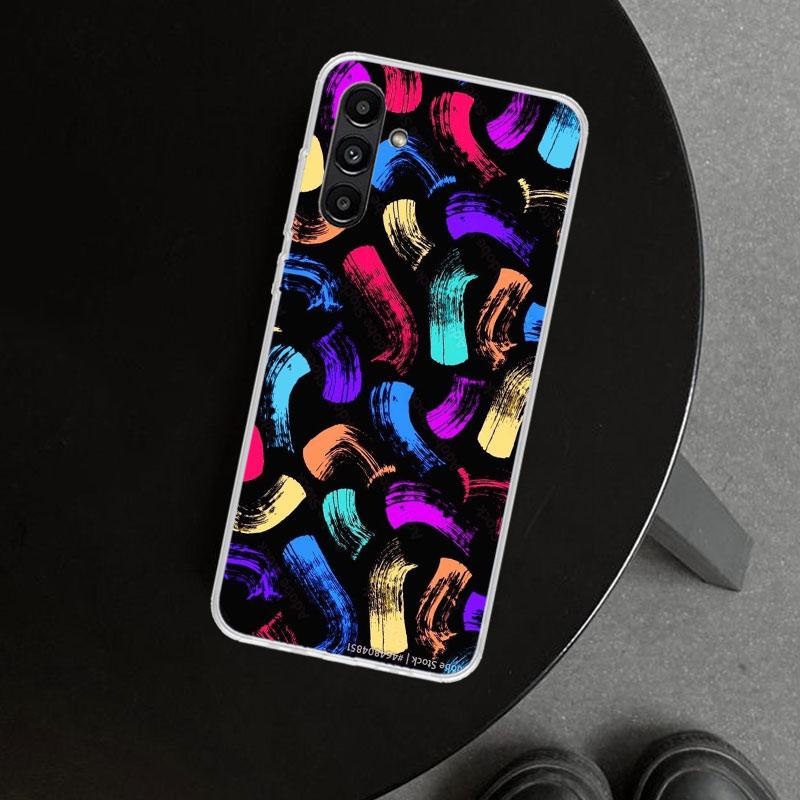 Simple Pattern Graffiti Phone Case Cover for Samsung Galaxy A17 A16 A26 A36 A56 A57 A37 A15 A25 A35 A55 A14 A24 A34 A54 A13 A23