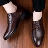 Luxury Brand Men Genuine Leather Business Dress Shoes Fashion Casual Tooling Derby Shoes Fashion Outdoor Walking  Oxford Shoes