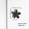 Vintage Floral Cabinet Pulls Creative Petal-shaped Single Hole Drawer Handles Zinc Alloy for Kitchen Wardrobe Bathroom Furniture