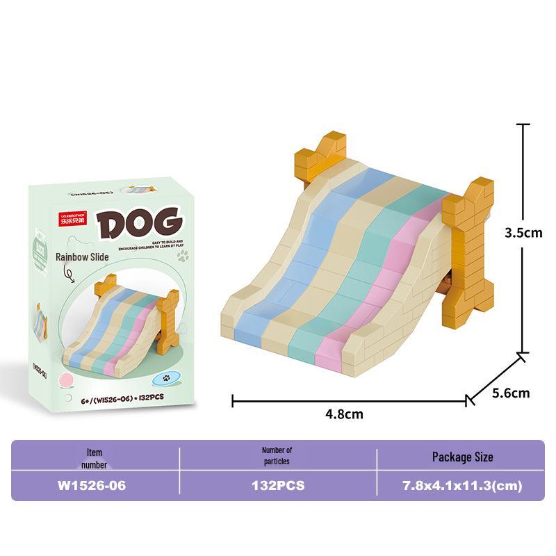 Lele Brothers Micro-Particle Building Blocks Orange Cat Model - Compatible with Lego Educational Toy for Kids