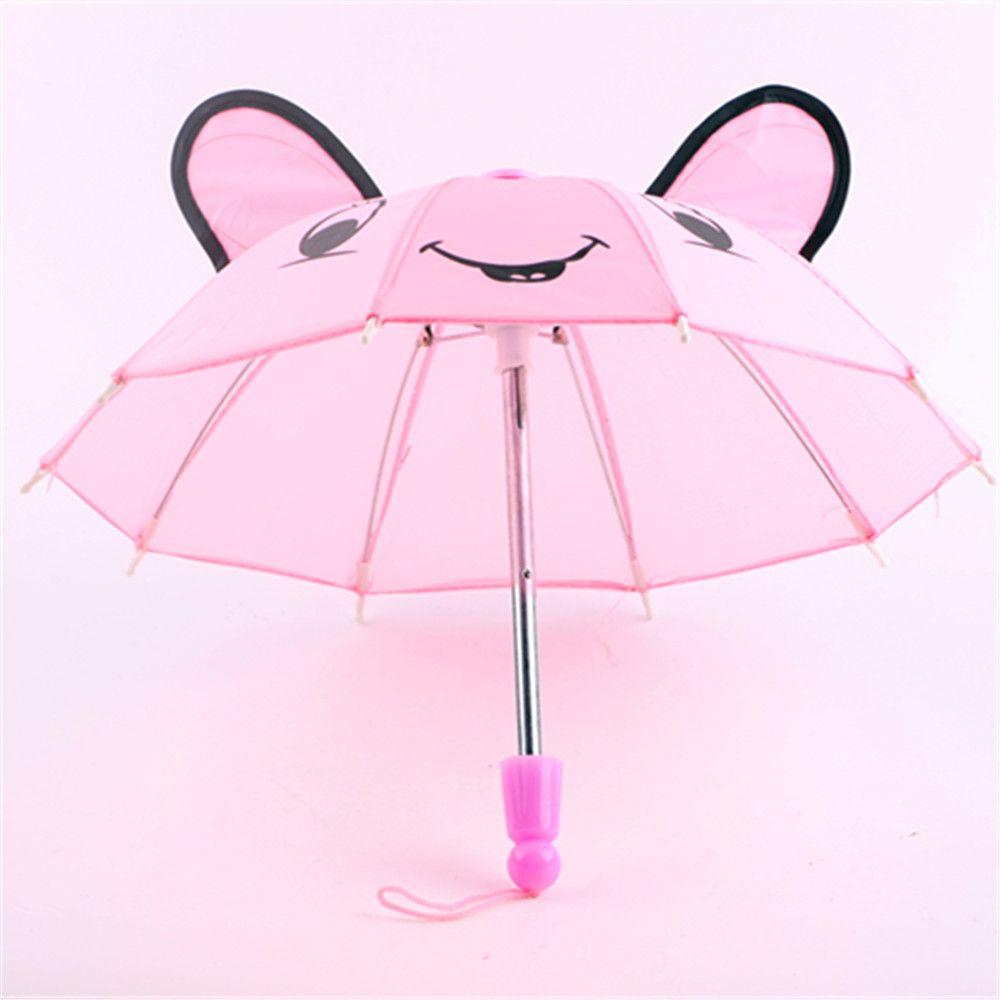 Fashion Toys Kids Gift Animal Patterns Umbrellas Sunshade Umbrella Doll Accessories