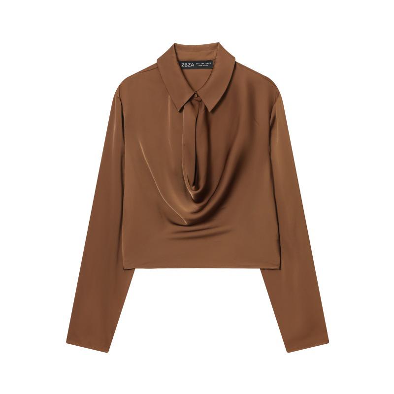 2025 Autumn Loose Casual Long Niche Fashion Shirt Large