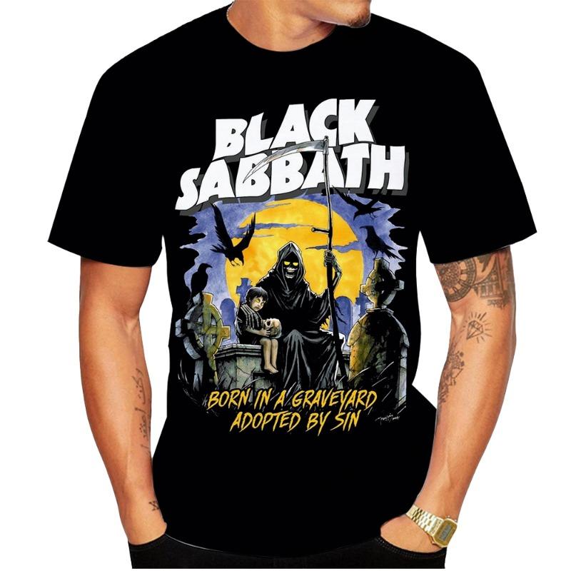 New Rock Band Ozzy Osbourne 3d Print T-shirt Top Men Women Fashion Sports Large size Tops Tees Summer Tshirt Kids Clothes Tshirt