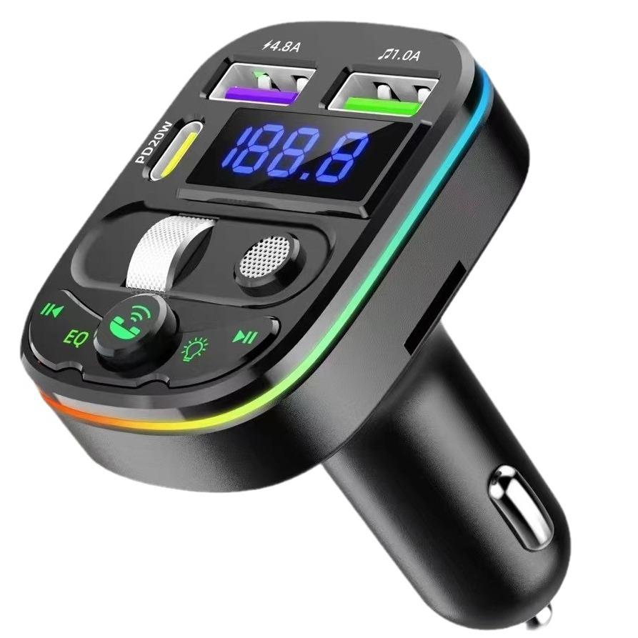 

Q28 Автомобильный Bluetooth-приемник MP3-воспроизведение Многофункциональный звук без потерь качества Прикуриватель PD USB-конвертер Автомобильное зарядное устройство