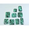 173Cts.Natural Green Malachite Ring Size Octagon Cabochon Gemstone 09Pcs Lot C-264