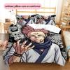 Jujutsu Kaisen Hero Squad Bedding Set Duvet Cover Pillowcase No Filler, Soft Home Bedroom Decor, Perfect Gift for Fans.chl