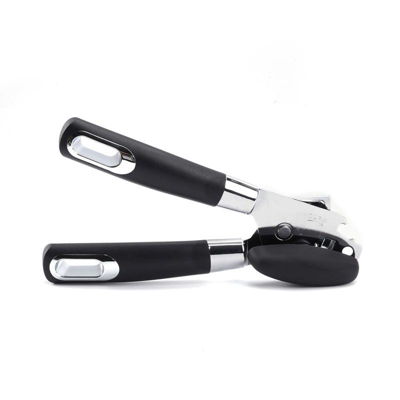 Manual Can Opener Heavy Duty Durable Stainless Steel Design Comfortable Ergonomic Handle Sharp Blade Smooth Edge Kitchen an Lid