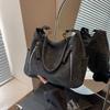 Simple Solid Color Women's Shoulder Bag, Large Capacity Handbag, Soft Pu Leather Tote Bag, Women's Casual Handbag, New Style