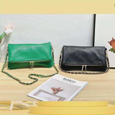 Trendy Lychee Pattern Crossbody Shoulder Bag - Simple, Versatile Design