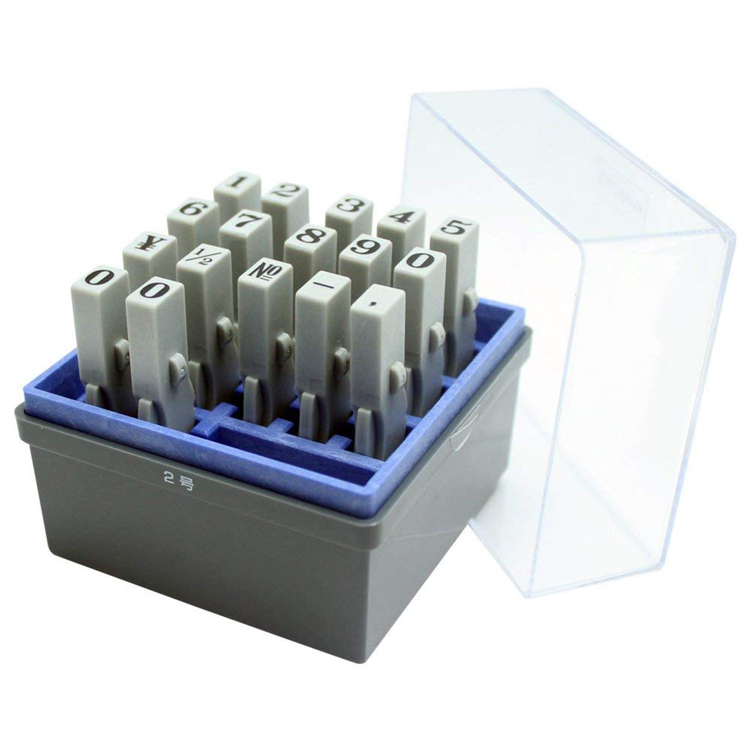 

Shachihata Patterned Rubber Linkable Number Mincho Size x mm Stamp, Set, GRN-2M, Font, 2, 6.2 4.8