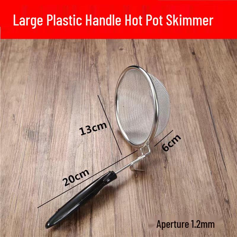 304 Stainless Steel Noodle and Soup Skimmer, Vegetable Strainer, Hot Pot Skimmer, Fine Mesh Strainer.