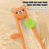 1 paio di bacchette cinesi per bambini a forma di orso panda e gatto, multicolore, per imparare a usare le bacchette