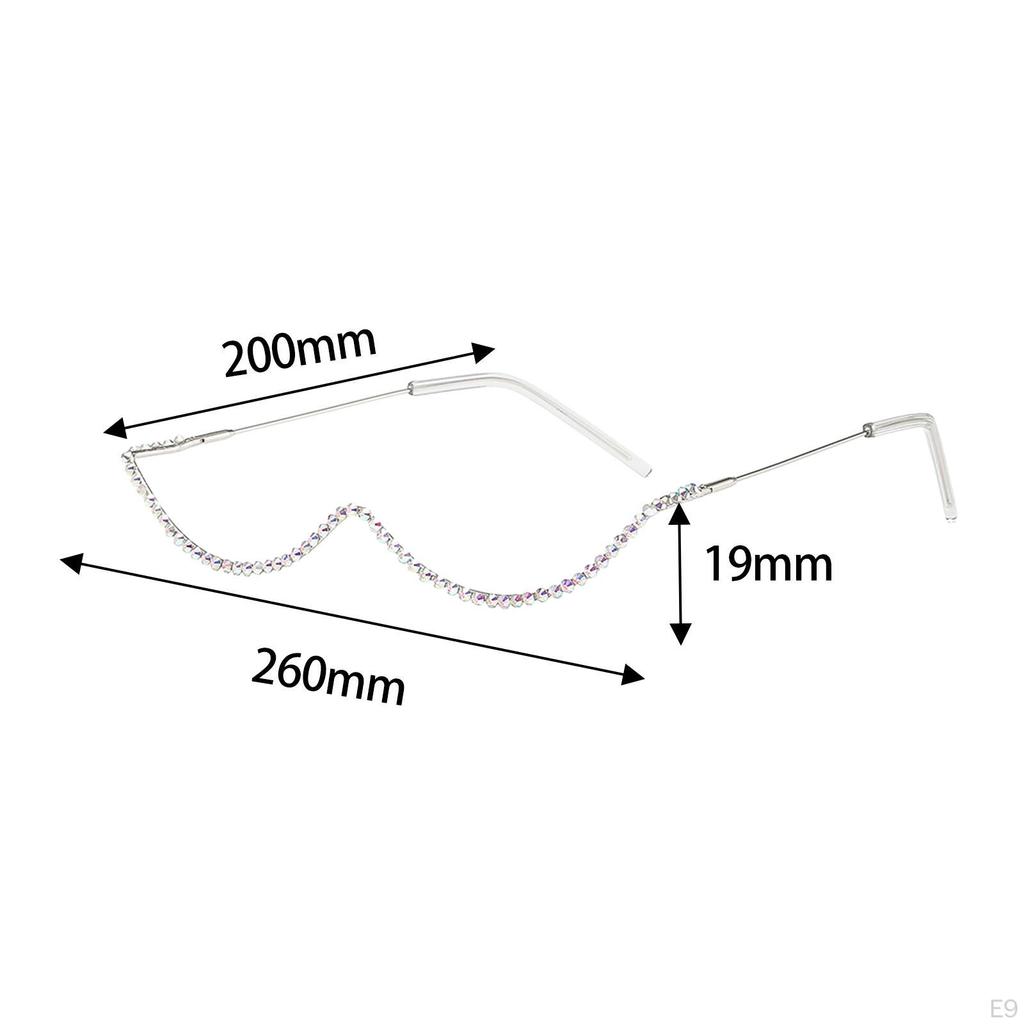 Chic Half Frame Glasses for Women Elegant Eyewear