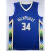Basketball Jersey Giannis Antetokounmpo Milwaukee Bucks 34 Breathable Sports Uniform Men Women