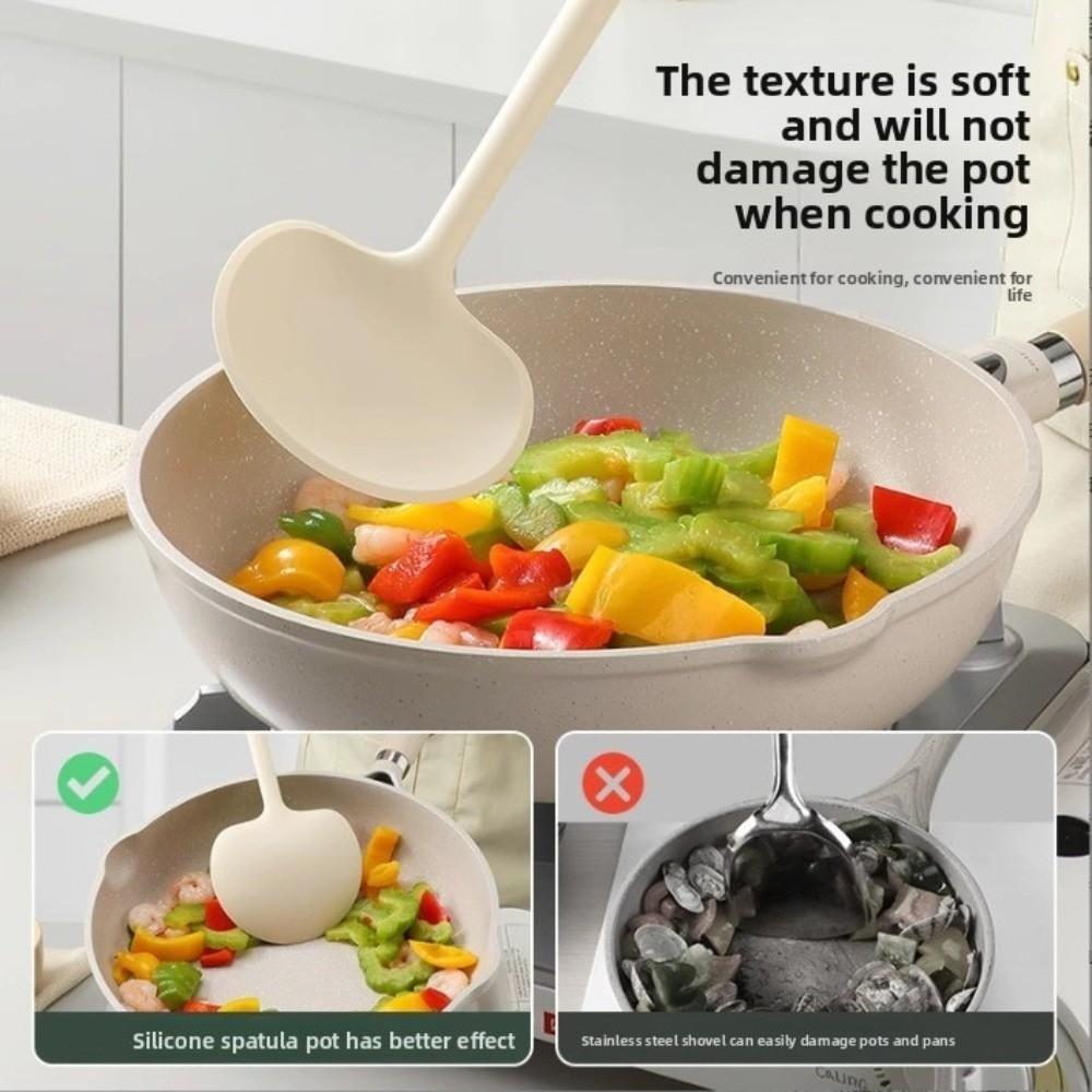 Silicone Mushroom Spatula Non Stick Kitchen Gadgets Shovel Soup Spoon Ladle Heat Resistant Kitchen Cooking Utensils Household