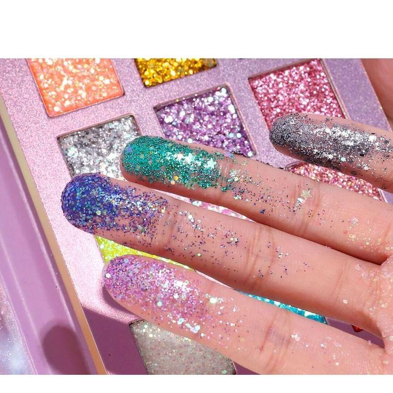 HANDAIYAN - Lidschattenpalette mit Glitzer-Pailletten