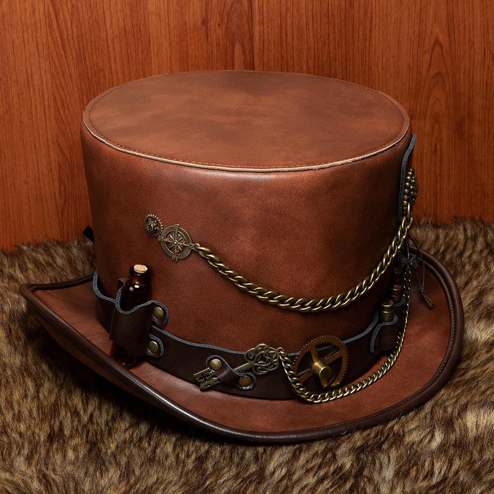 Steampunk Retro High Top Magier Zylinder Halloween Punk Party Cosplay Kostüm Zubehör