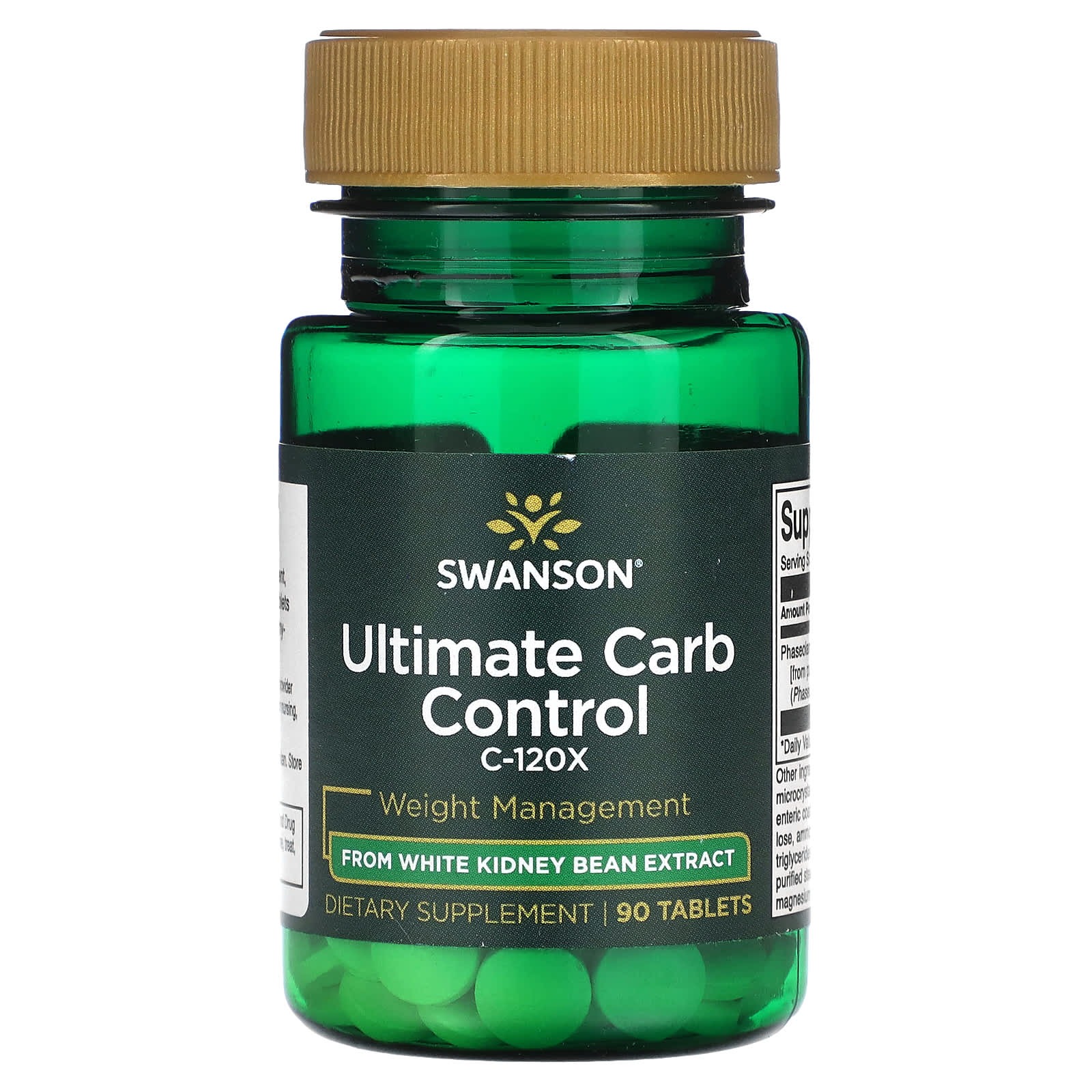 

Swanson, Ultimate Carb Control C-120X, 90 таблеток