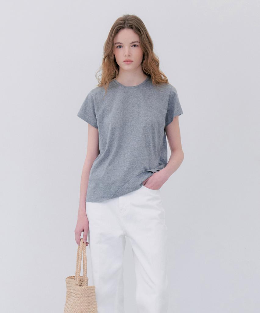 NOTIA Silket Cotton T-Shirts - Melange Gray