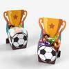 10Pcs/Pack Portable Football Candy Box Cartoon Football Trophy Box  Party Supplies