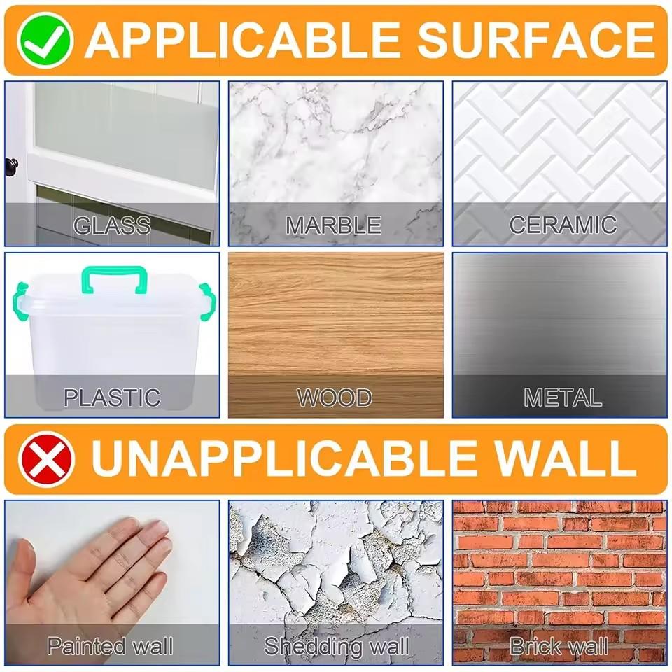 300Pcs Reusable Double Sided Adhesive Tape Multifunctional Waterproof Transparent Pvc Nano Tapes Office Home Supply