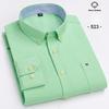 New In Shirt Plus Size 7XL Long-sleeve Shirts for Men 100%cotton Oxford Slim Fit Formal Plain Shirt Fashion Korean Plaid Clothes