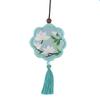 Peace Amulet Embroidery Kit: Beginner's DIY Cross Stitch Sachet Pouch