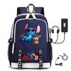 Large Capacity Backpack Printed Student USB School Bag