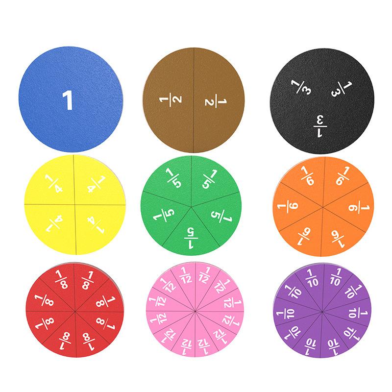 

9PCS EVA Score Addition Subtraction Calculation Demo Student Interactive Fraction For School Mathematics Teaching Aids TMZ