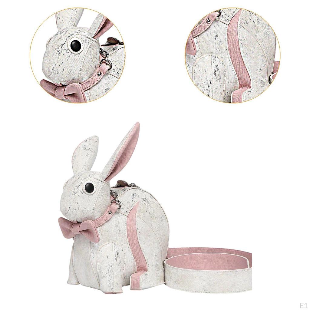Little Rabbit Doll Shoulder Bag Creative Pouch for Vacation Autumn Party Spring