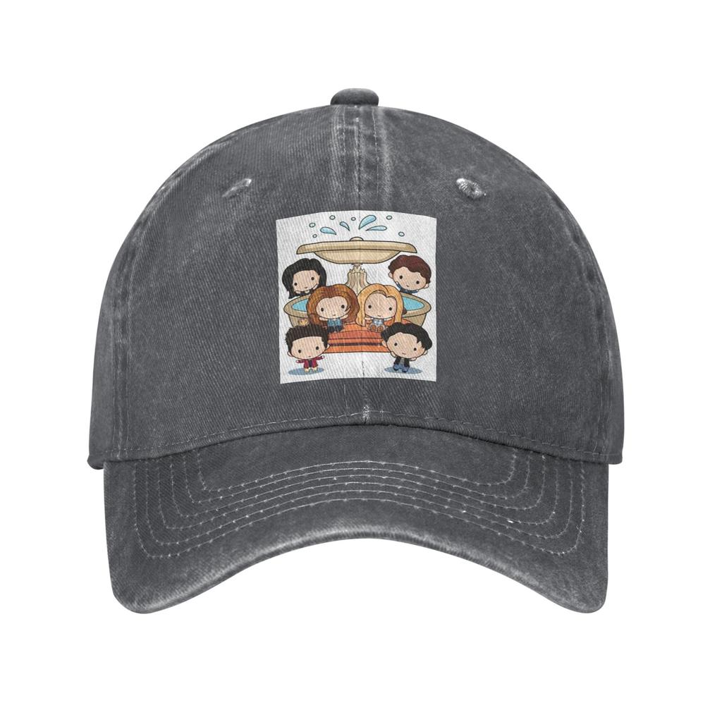 Friend TV Show Washed Denim Cap Casual Baseball Caps Adjustable Hat Summer Unisex Baseball Hats